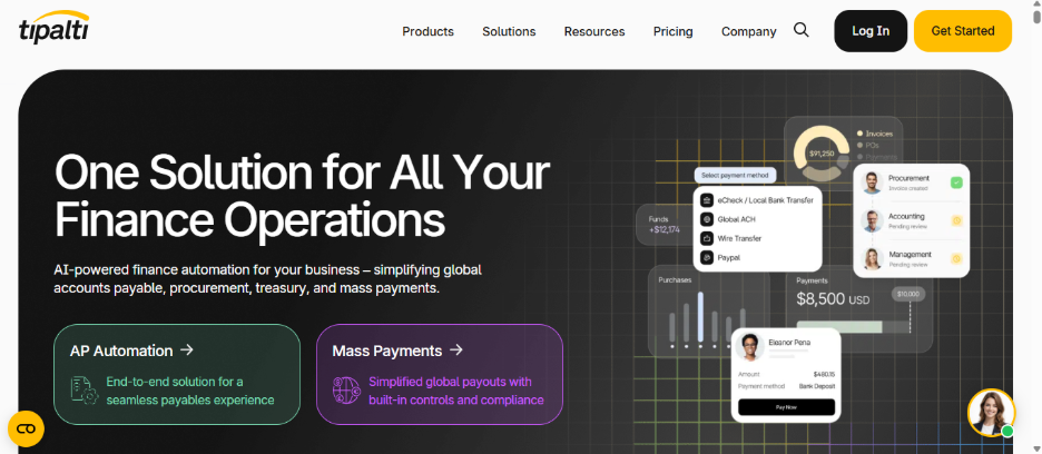 Tipalti — Global AP automation with integrated payments