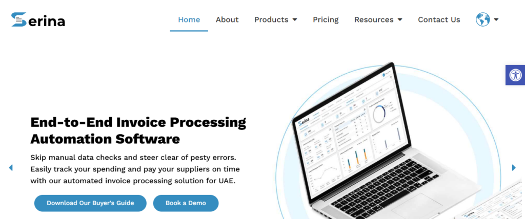Serina — AI-powered invoice automation software for end-to-end AP processing